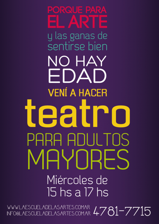Banner para clases de teatro