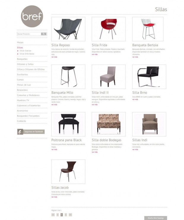 Sitio Web Bref - Tienda Virtual