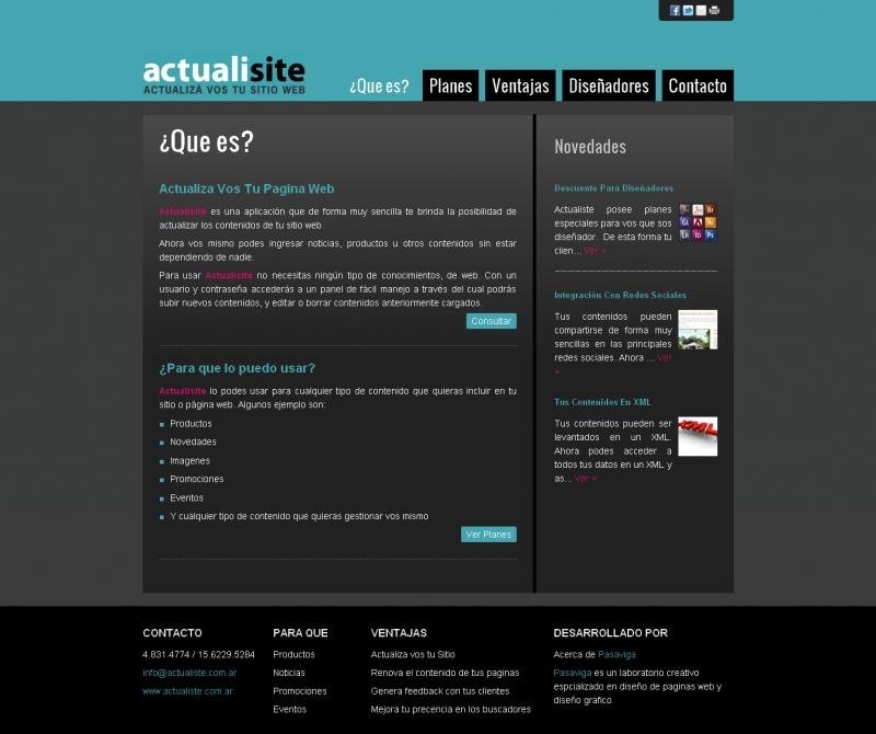 Actualisite - Diseño Web y Sistema a Medida