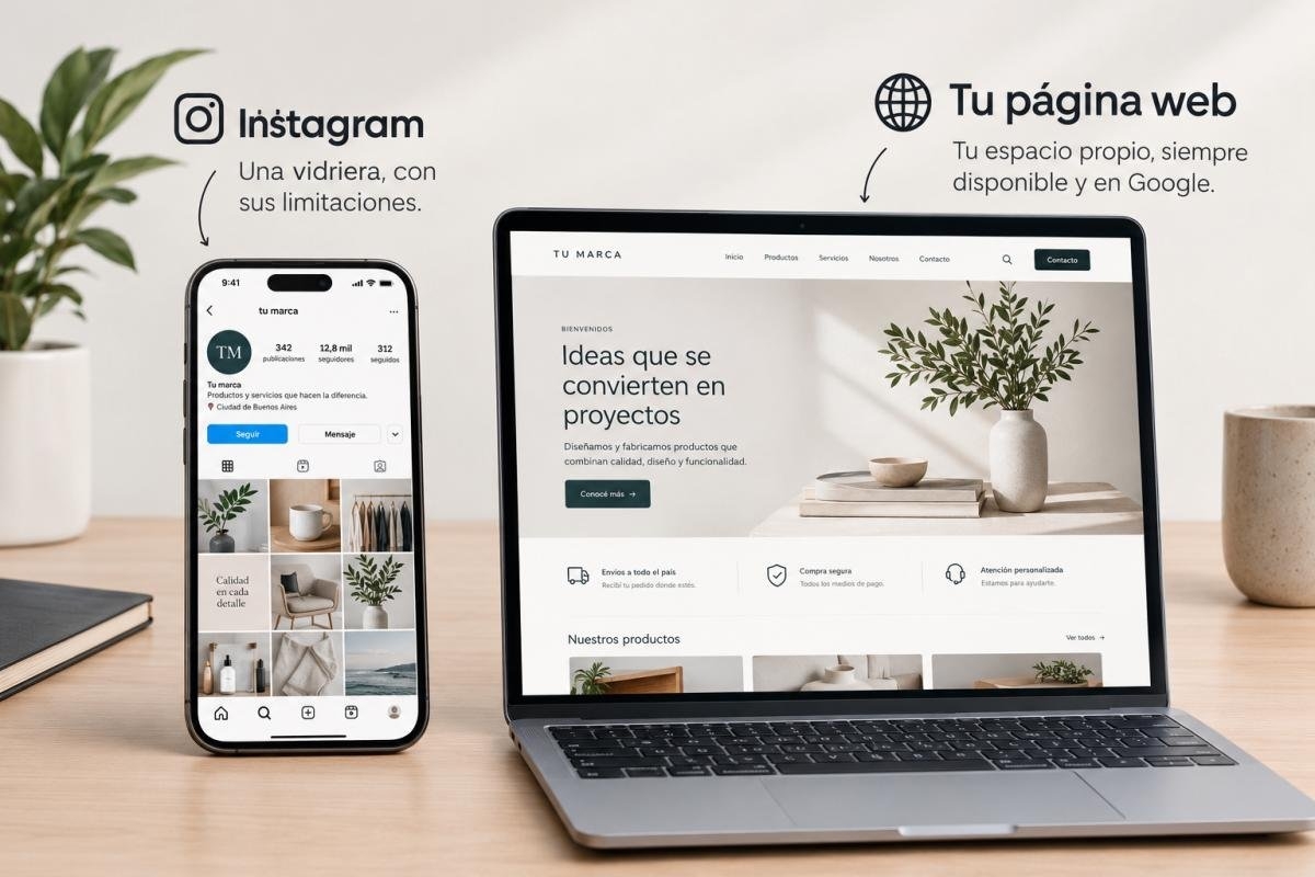 ¿Por qué tener una página web además de Instagram?