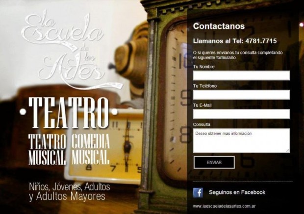 Landing Clases de Teatro