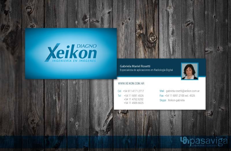 Diseño de tarjetas personales para Xeikon