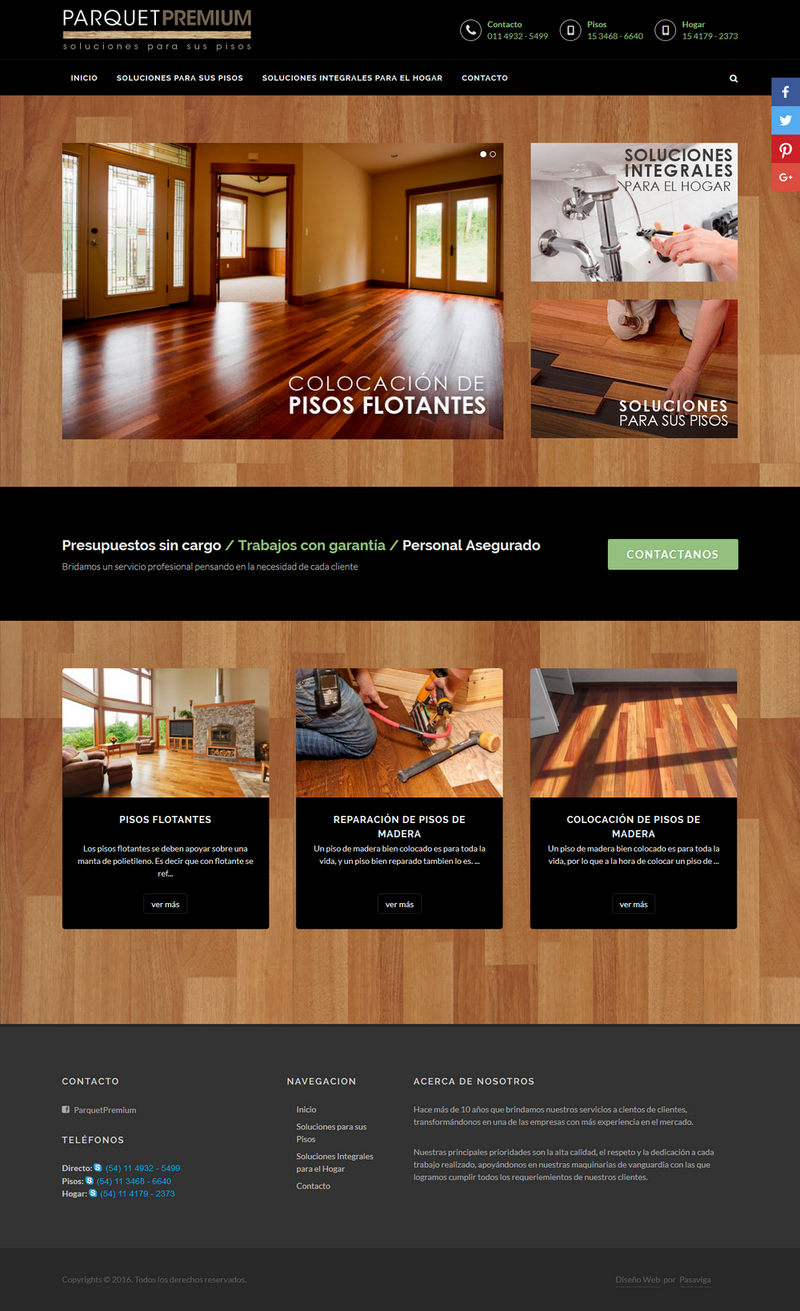 Diseño Web para Empresas de Servicios para el Hogar | Pasaviga
