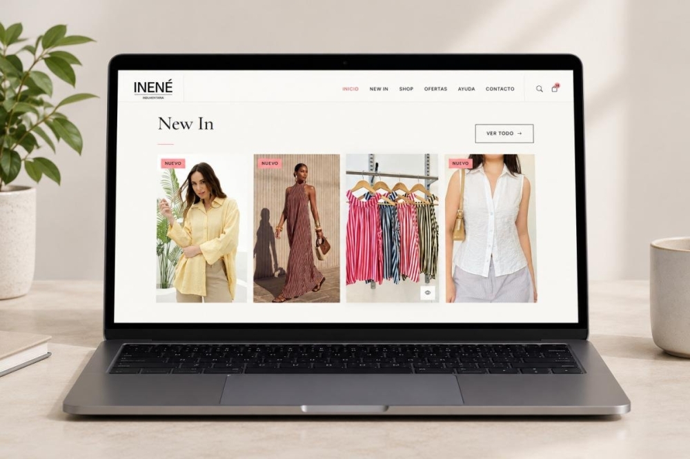 Rediseño web de Inene - Indumentaria Femenina